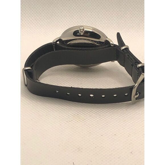 Skagen SKW2582 Women's Black Leather Analog Blue Dial Quartz Genuine Watch KS285 - Picture 9 of 9